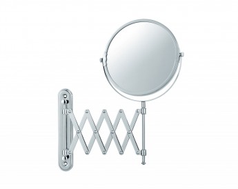 Зеркало косметическое настенное двухстороннее с увеличением х1 и х5 гармошка