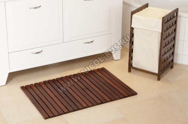 Wilma коврик для ванной деревянный