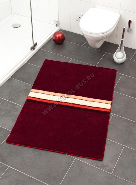 ILKA красный коврик для ванной с цветным декором Design: Koblitz-Design