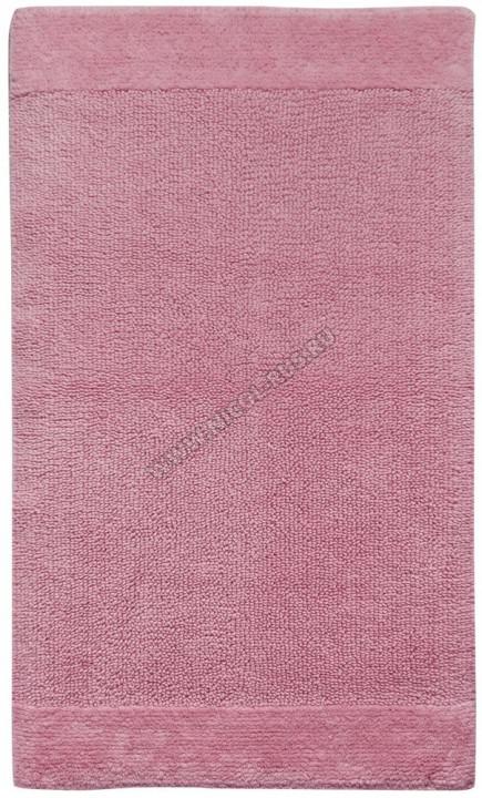 Коврик для ванной хлопковый двухсторонний розовый Биохлопок 65х55
