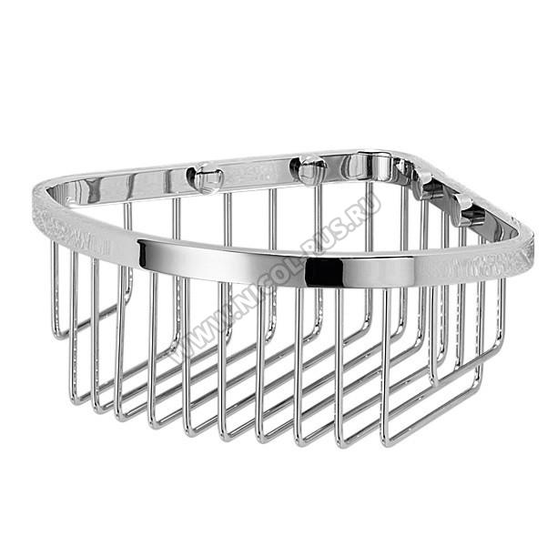 Lineabeta Полка сетка для душа угловая хром