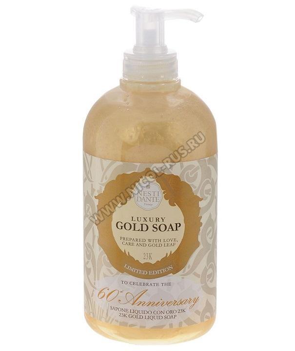 Nesti Dante Anniversary Gold Soap Luxury Жидкое мыло Юбилейное золотое 500 мл