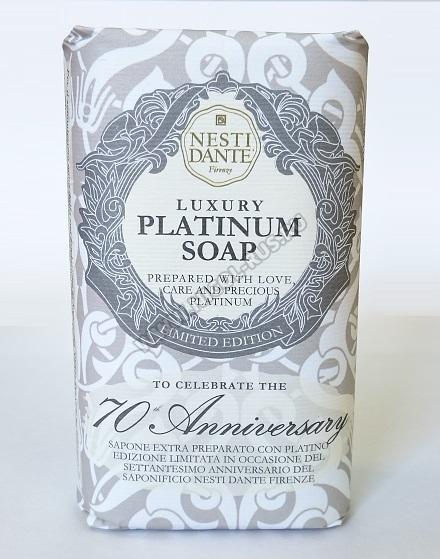 NESTI DANTE 70-TH ANNIVERSARY Luxury PLATINUM Soap Юбилейное Платиновое мыло 250 гр