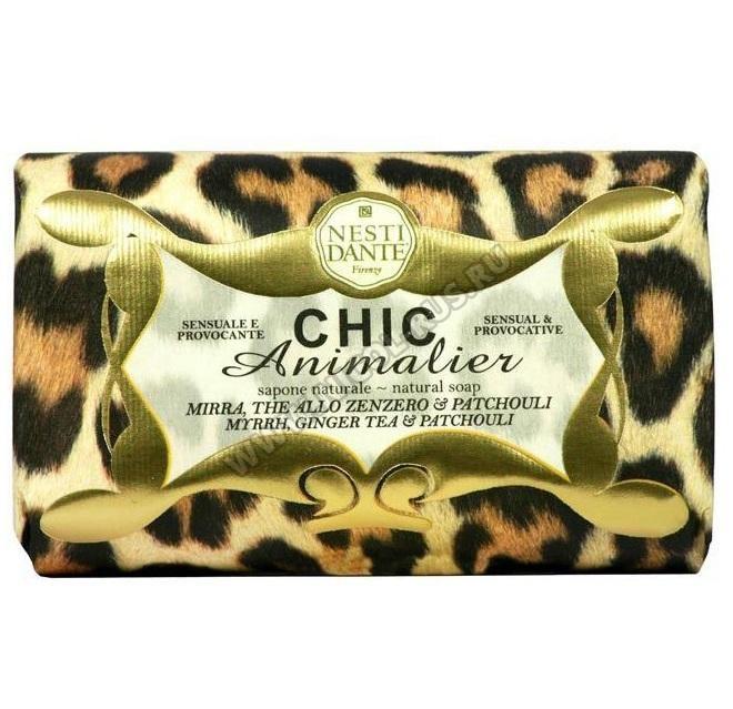 Мыло NESTI DANTE CHIC ANIMALIER Bronze myrrh Бронза 250 гр