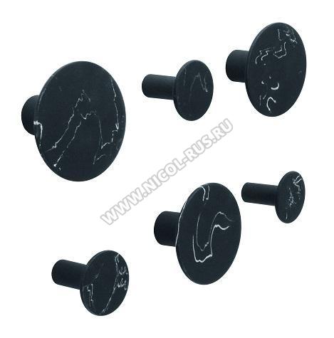 Hooks Marmor Black крючки декор мрамор чёрный