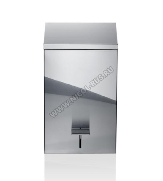 Decor Walther Ведро для мусора с педалью квадратное 5,5 литров полированное