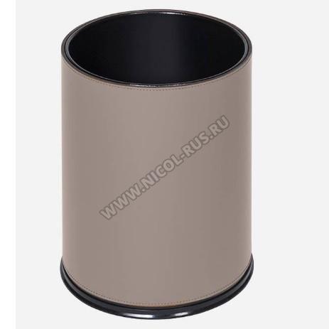 Ведро для бумаг кожаное круглое Mud