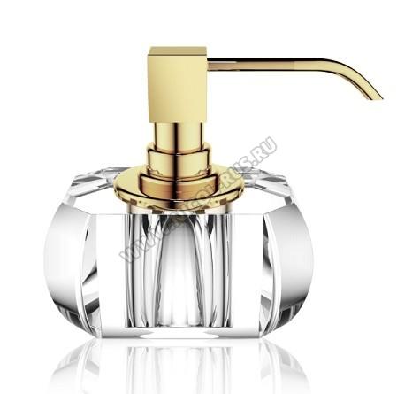 Decor Walther Kristall дозатор хрустальный для жидкого мыла золото
