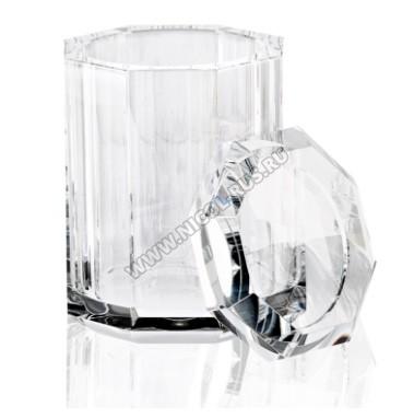 Decor Walther косметическая ёмкость хрустальная с крышкой