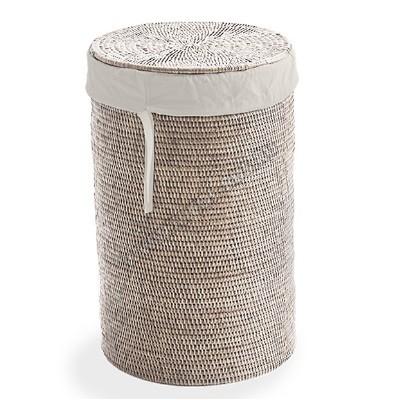 Decor Walther корзина для белья плетёная с крышкой светлый ротанг