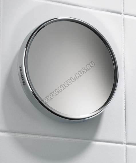 Зеркало для ванной косметическое с присосками увеличение х7 настенное