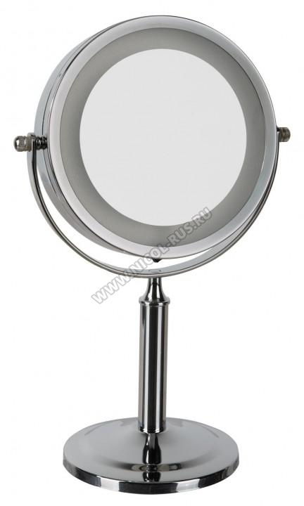 Косметическое зеркало с подсветкой LED, двухстороннее