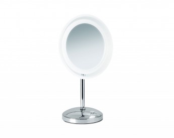 Зеркало косметическое с LED подсветкой увеличение х5 настольное