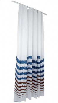 Текстильная шторка для ванны и душа blau/braun 200x180