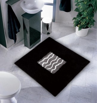 ALEXA коврик для ванной квадратный чёрный