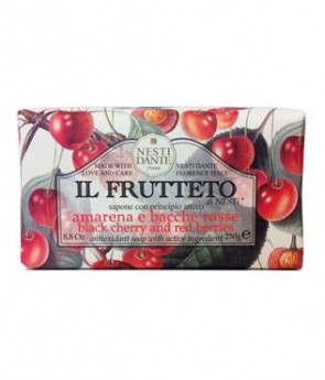 Мыло NESTI DANTE IL FRUTTETO Black cherry and Red berries Черешня и красные ягоды 250 гр