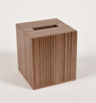 Салфетница деревянная куб Орех