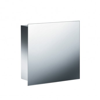 Зеркальный шкаф с квадратным зеркалом