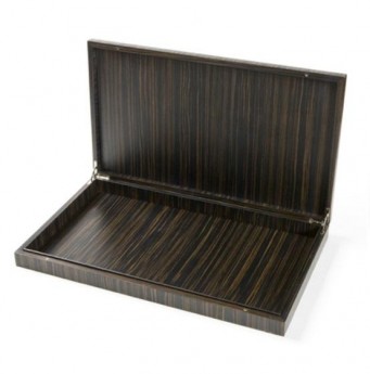 Box деревянная шкатулка для iPad и пультов Эбеновое дерево Dark универсальная