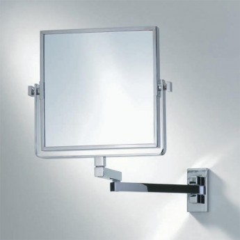 Квадратное зеркало косметическое с увеличением 1х1 и 1х3 двухстороннее