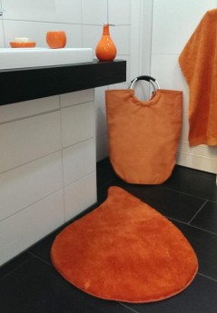 Корзина для белья текстильная сумка с ручками Orange