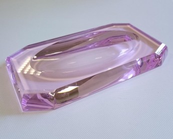 Decor Walther Настольные аксессуары для ванной хрустальные розовые мыльница лоток