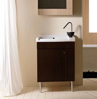 Мебель для постирочной Cily Colavene глубокая раковина для стирки керамическая Венге хозяйственная