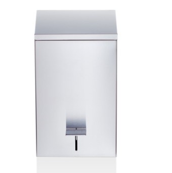 Decor Walther ведро для мусора с педалью квадратное 5,5 литров сталь матовая