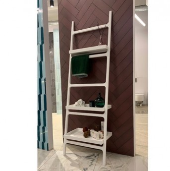 Knief лестница вешалка с полками белая матовая