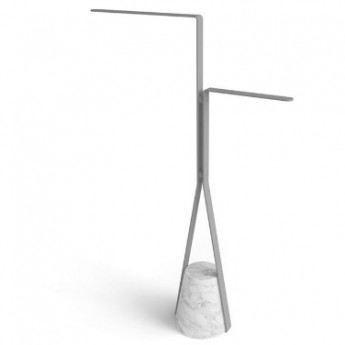 Antonio Lupi Halo полотенцедержатель напольный мрамор Carrara satinato Bianco opaco