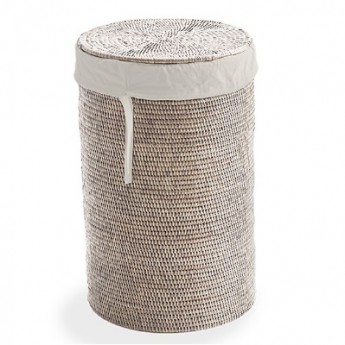 Decor Walther корзина для белья плетёная с крышкой светлый ротанг