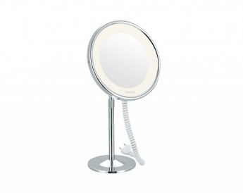 Косметическое зеркало с LED подсветкой увеличение х5 настольное