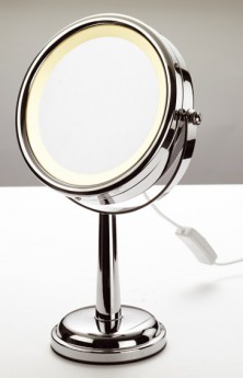 Зеркало косметическое настольное с подсветкой и увеличением х5